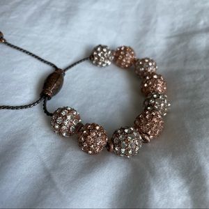 BaubleBar Rose Gold chunky beaded bracelet